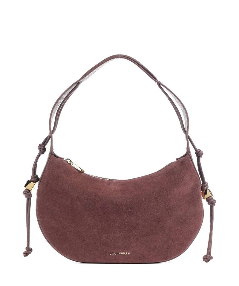 Coccinelle Thess Suede Beuteltasche berry