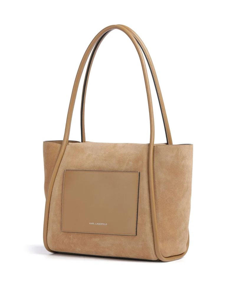 Karl Lagerfeld K/Autograph Patch Shopper caramel