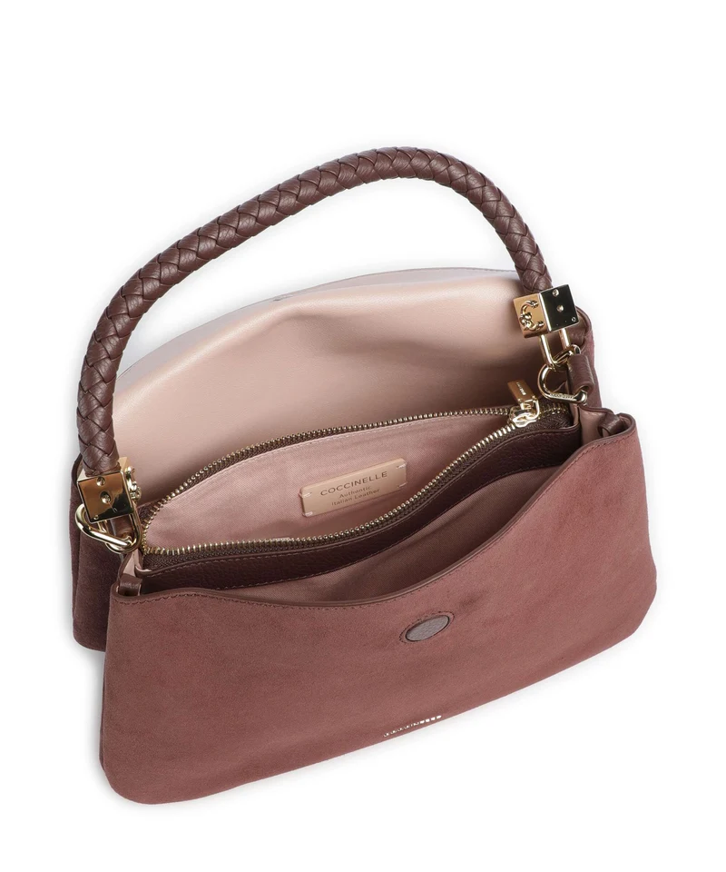 Coccinelle Tiggy Suede Handtasche berry