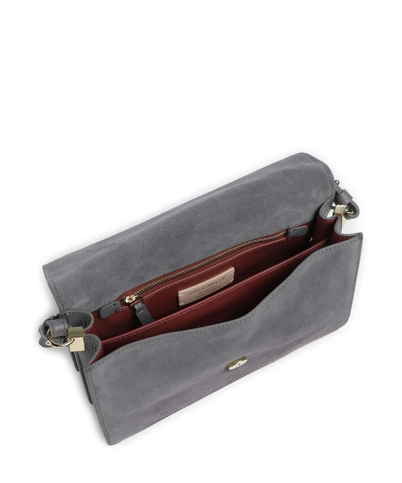 Coccinelle C-Me Softy Suede Schultertasche stove