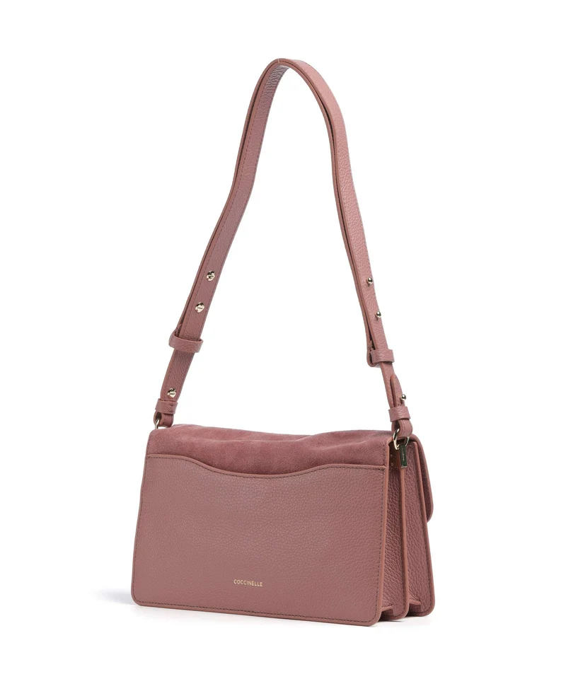 Coccinelle C-Me Softy Suede Schultertasche winter rose