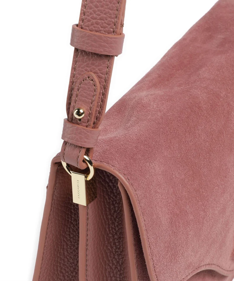 Coccinelle C-Me Softy Suede Schultertasche winter rose