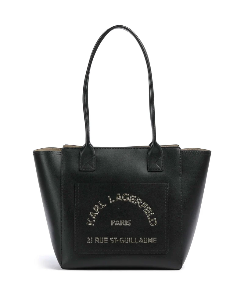 Karl Lagerfeld K/Daily Medium Shopper black nickel