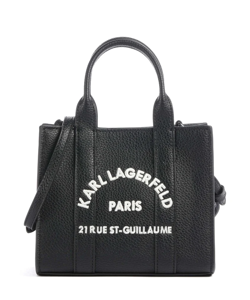 Karl Lagerfeld K/Rue St Guillaume Mini Handtasche white/black