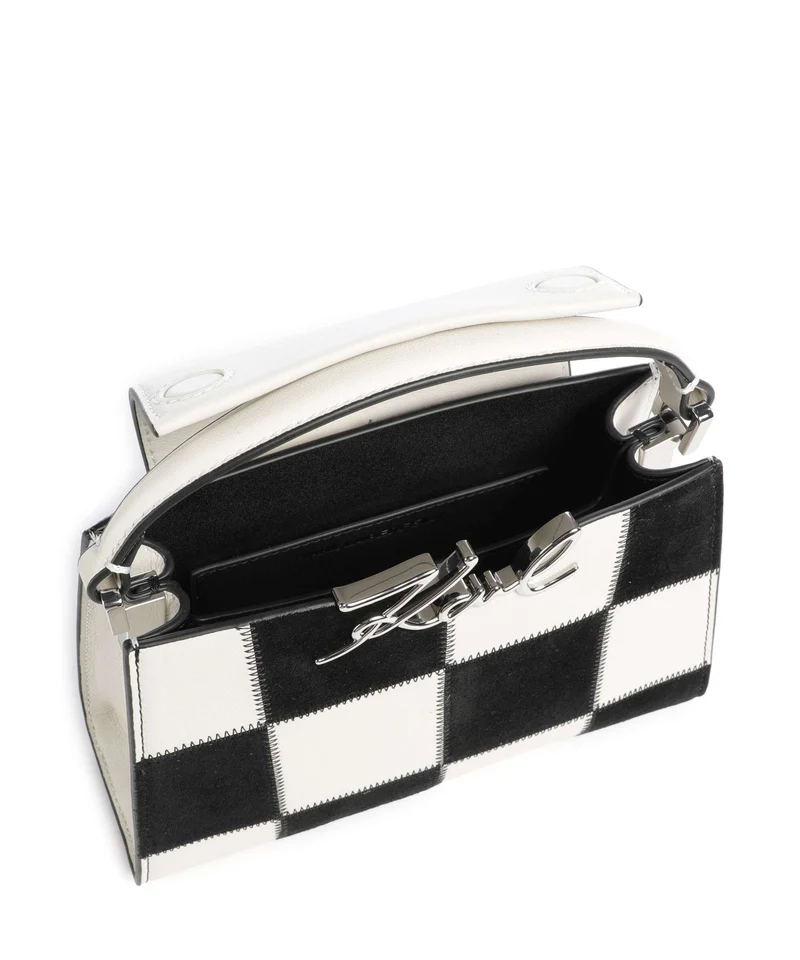 Karl Lagerfeld K/Signature Mini Handtasche black/white check