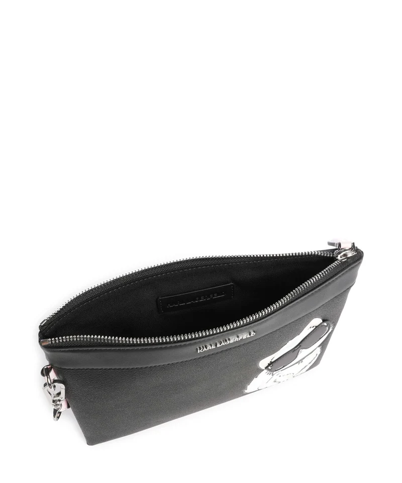 Karl Lagerfeld Ikon Choupette Handgelenktasche black