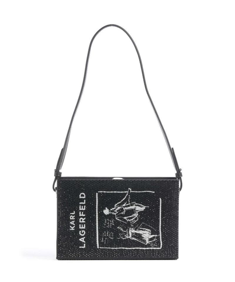 Karl Lagerfeld K/Soiree Book Schultertasche black embellishment