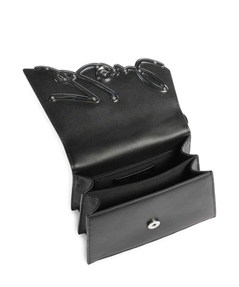 Karl Lagerfeld K/Signature 2.0 Small Pearls Handtasche white/black