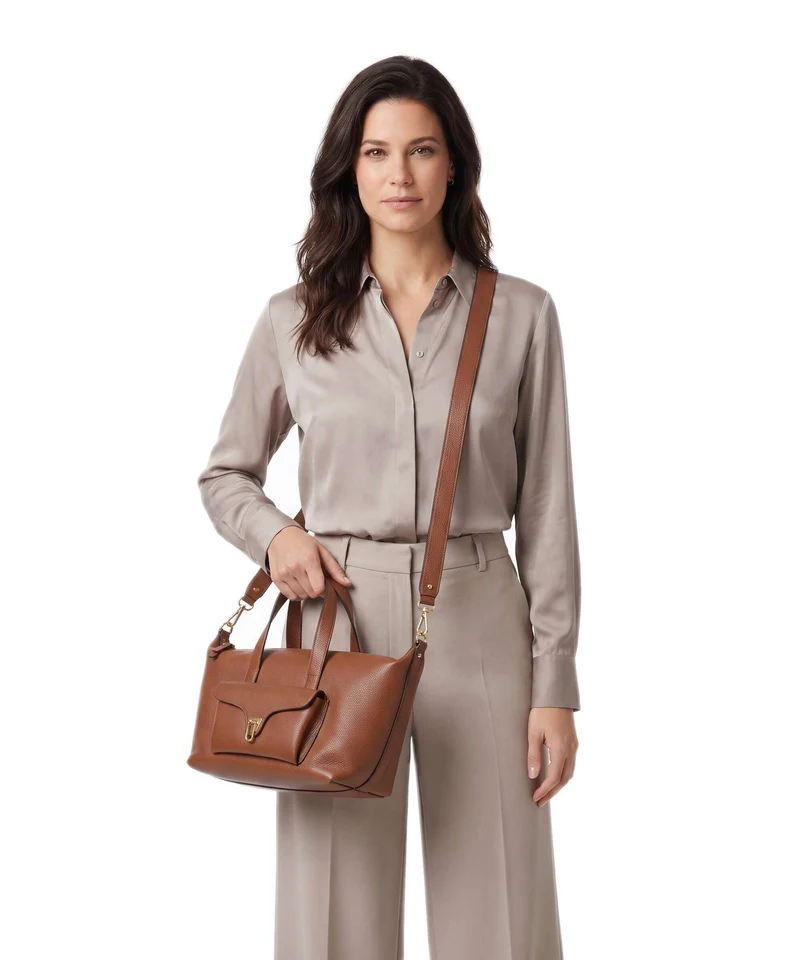 Coccinelle Beat Generation Handtasche cognac