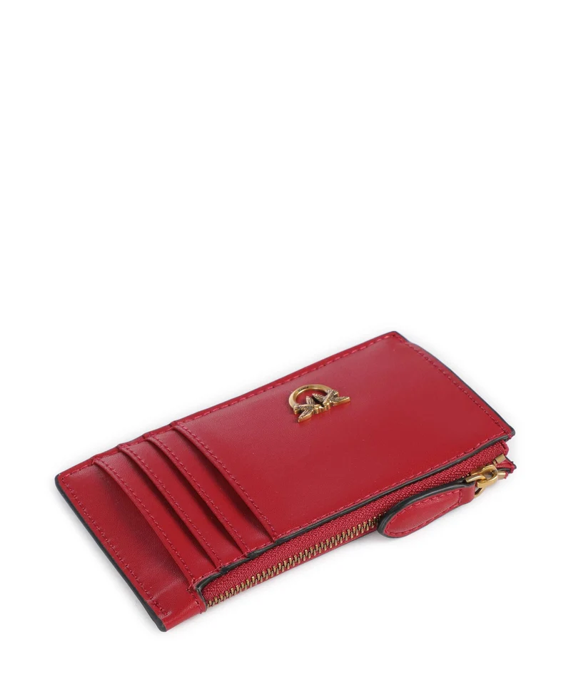 Pinko Airone Kreditkartenetui rosso rio/antique gold