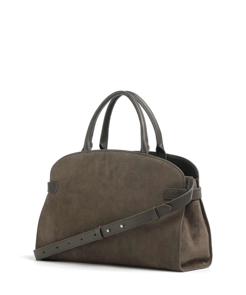 Coccinelle Sabine Suede Handtasche fango