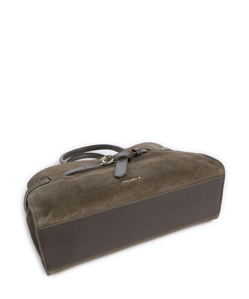 Coccinelle Sabine Suede Handtasche fango