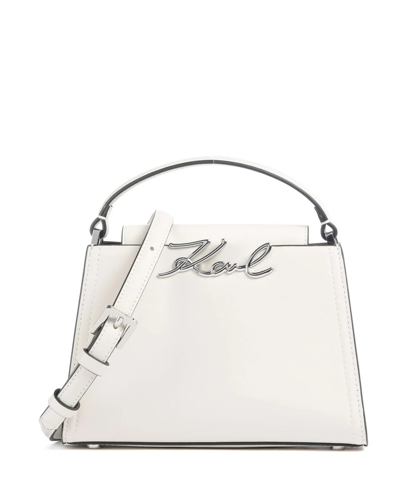Karl Lagerfeld K/Signature Mini Handtasche off white