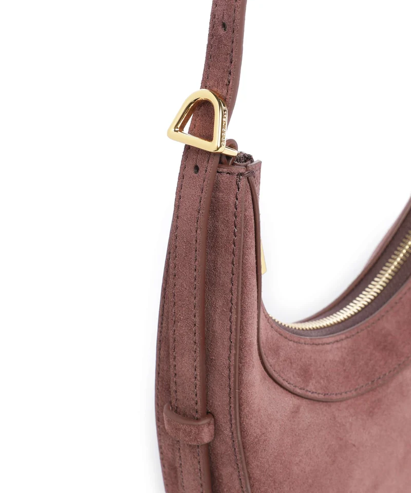 Coccinelle Whisper Suede Schultertasche berry
