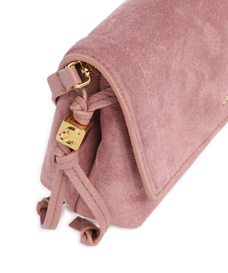 Coccinelle Thess Suede Umhängetasche winter rose