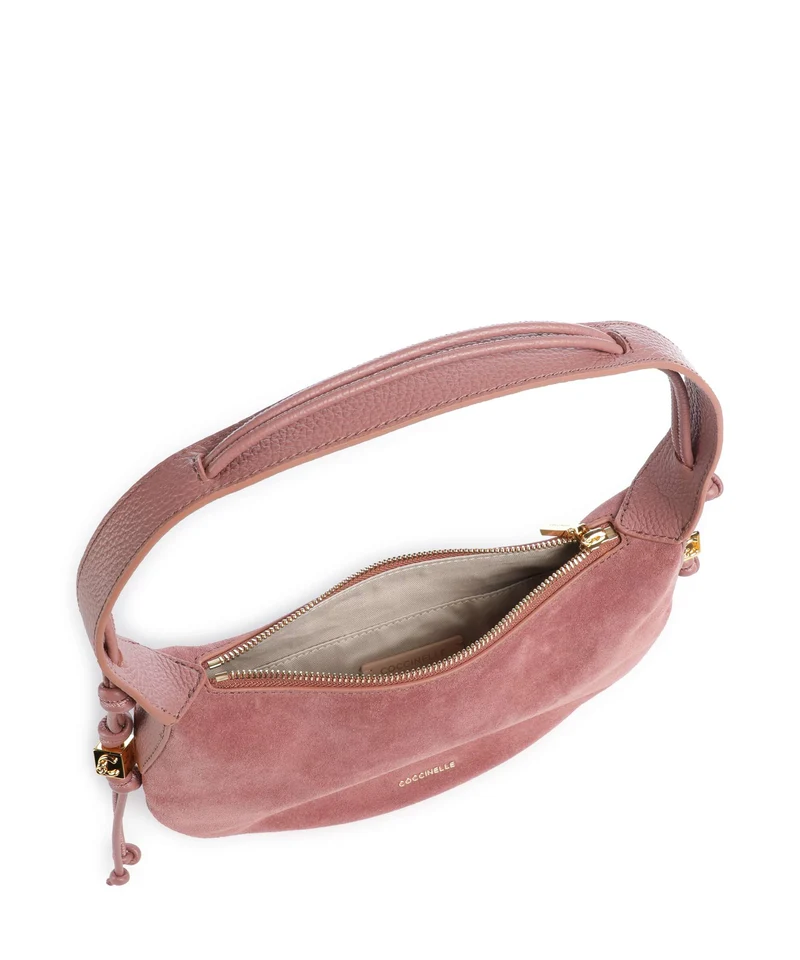 Coccinelle Thess Suede Beuteltasche winter rose