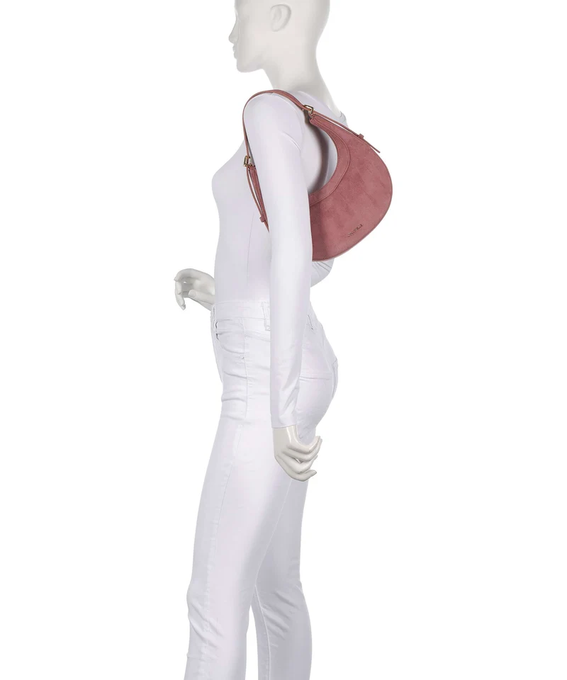 Coccinelle Whisper Suede Schultertasche winter rose