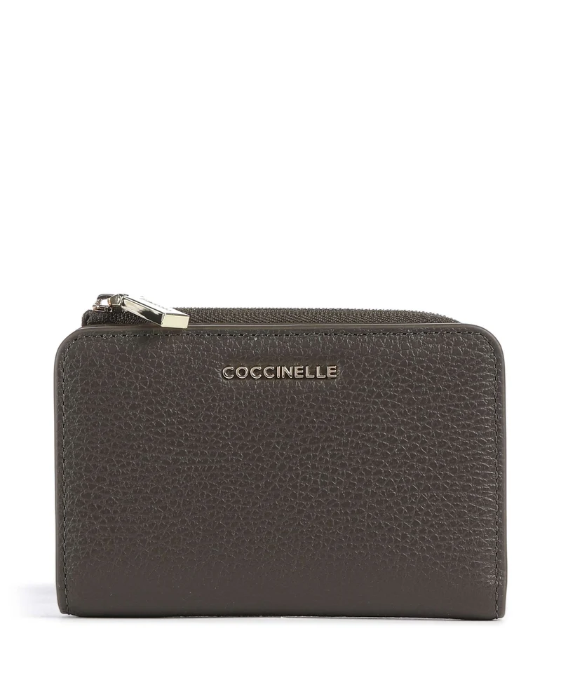 Coccinelle Metallic Soft Geldbörse fango