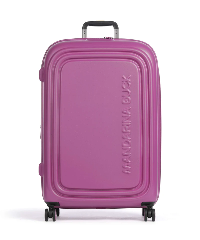 Mandarina Duck Logoduck+ 4-Rollen Trolley digital pink