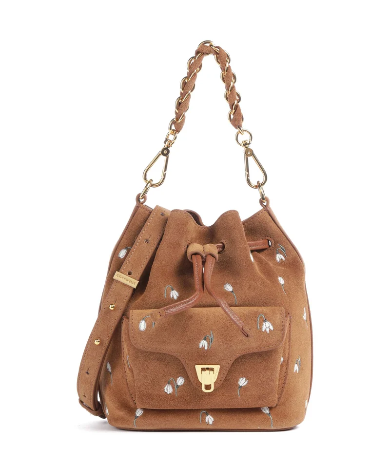 Coccinelle Beat Generation Bucket Handtasche cognac