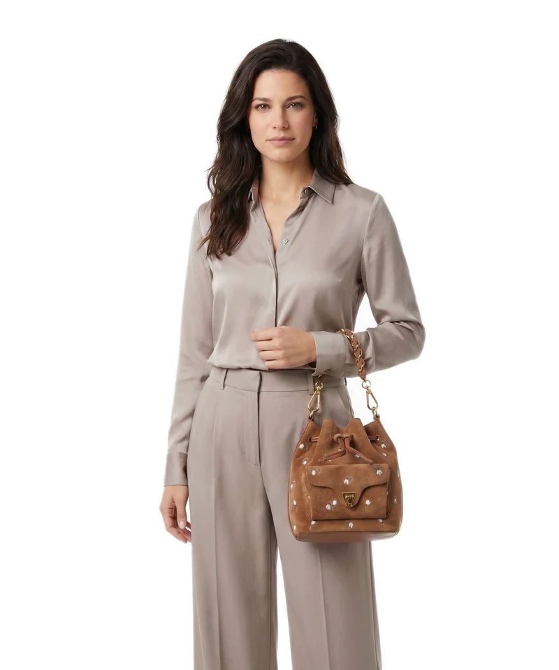 Coccinelle Beat Generation Bucket Handtasche cognac