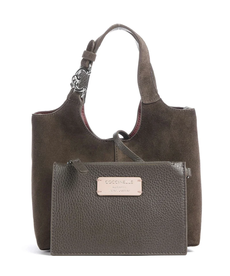 Coccinelle C-Easy Suede Handtasche fango