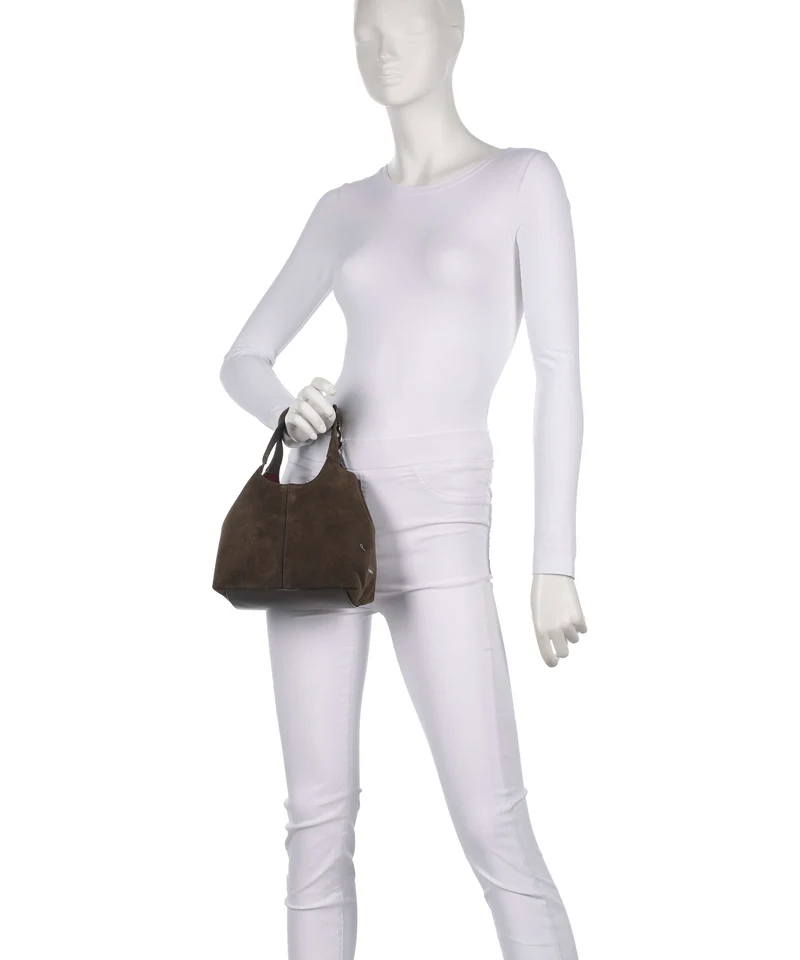 Coccinelle C-Easy Suede Handtasche fango