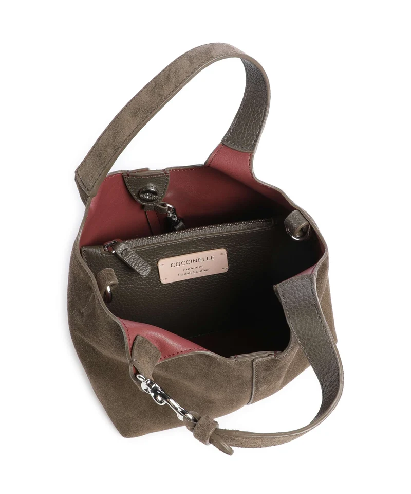 Coccinelle C-Easy Suede Handtasche fango