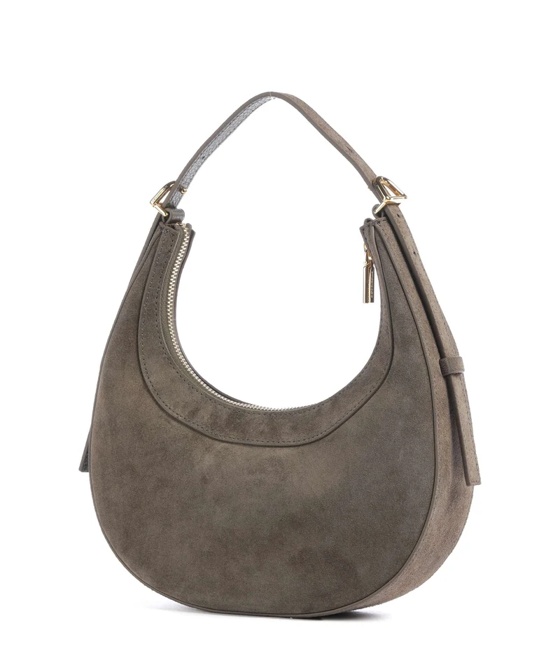 Coccinelle Whisper Suede Schultertasche fango