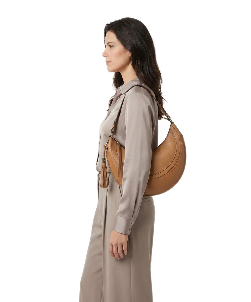 Lancel Hobohème M Beuteltasche camel