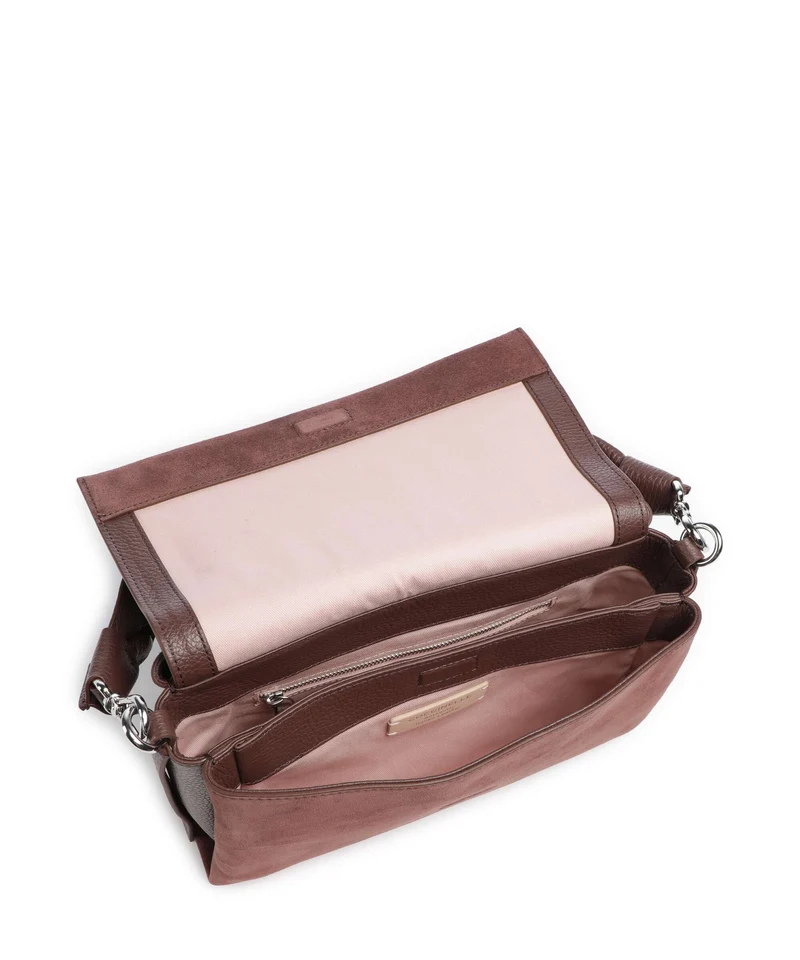 Coccinelle Boheme Suede Schultertasche berry