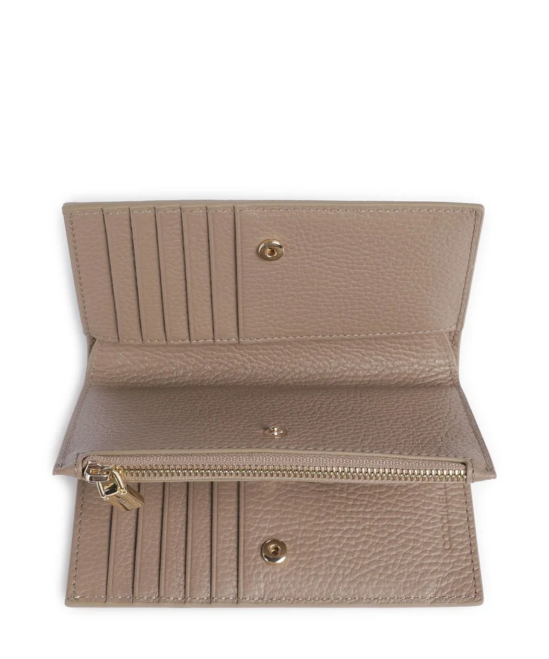 Coccinelle Metallic Soft Geldbörse warm taupe