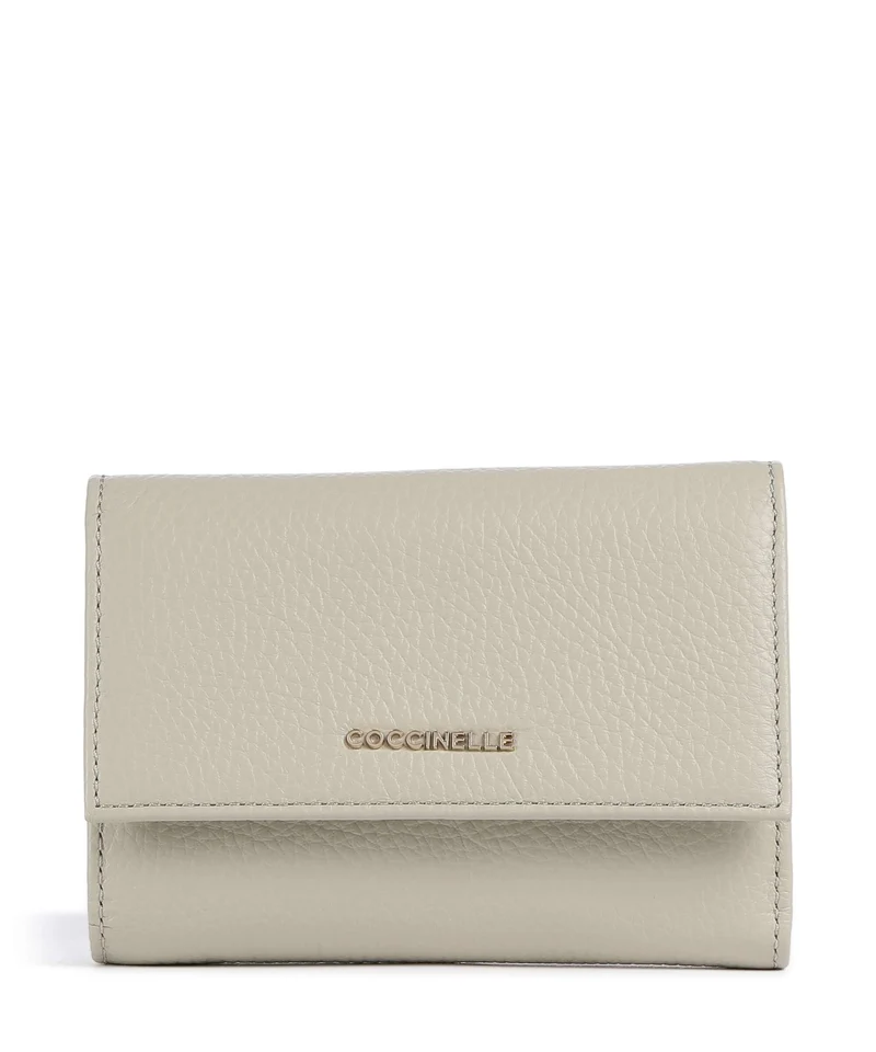 Coccinelle Metallic Soft Geldbörse eucalipto