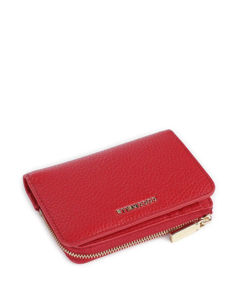Coccinelle Metallic Soft Geldbörse scarlet