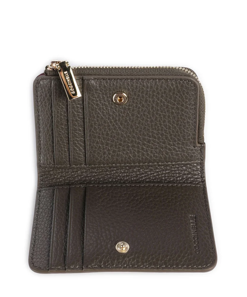 Coccinelle Metallic Soft Geldbörse fango