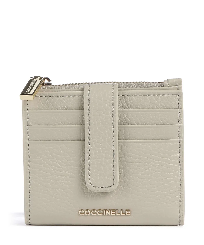 Coccinelle Metallic Soft Geldbörse eucalipto