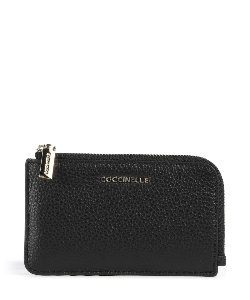 Coccinelle Metallic Soft Kreditkartenetui noir
