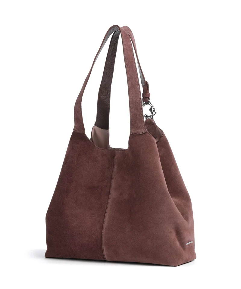 Coccinelle C-Easy Suede Beuteltasche berry