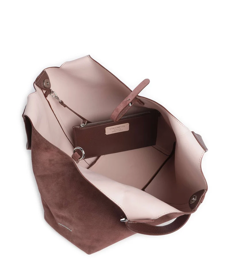 Coccinelle C-Easy Suede Beuteltasche berry