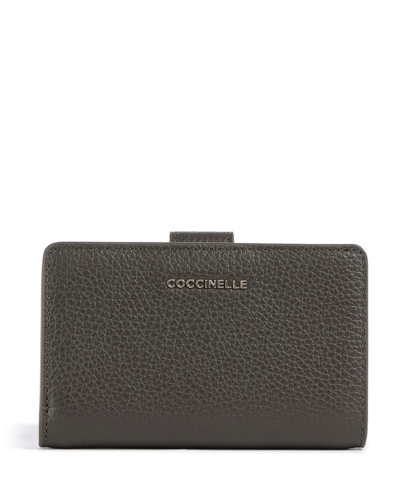 Coccinelle Metallic Soft Geldbörse fango