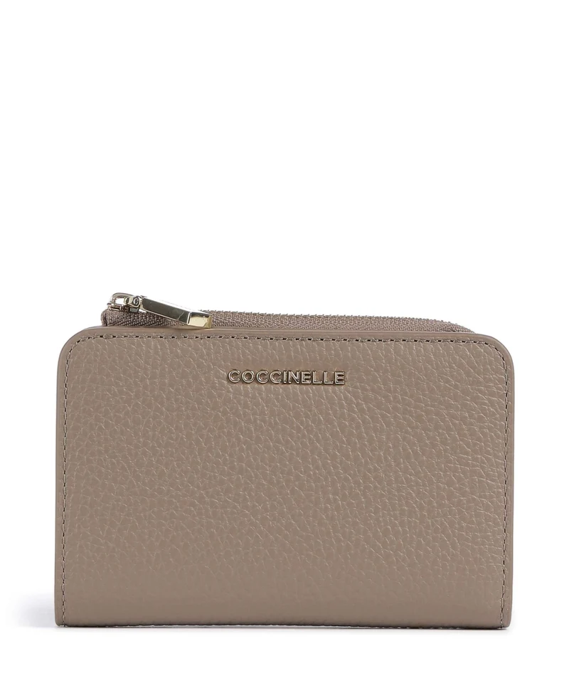 Coccinelle Metallic Soft Geldbörse warm taupe