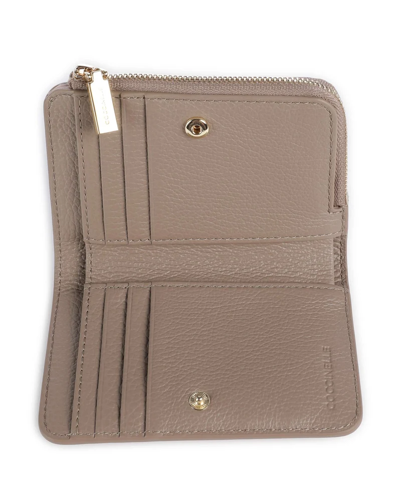 Coccinelle Metallic Soft Geldbörse warm taupe