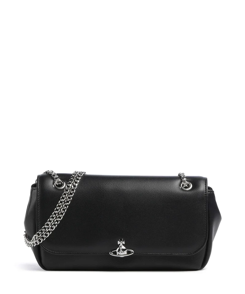 Vivienne Westwood Chain Smooth Schultertasche black