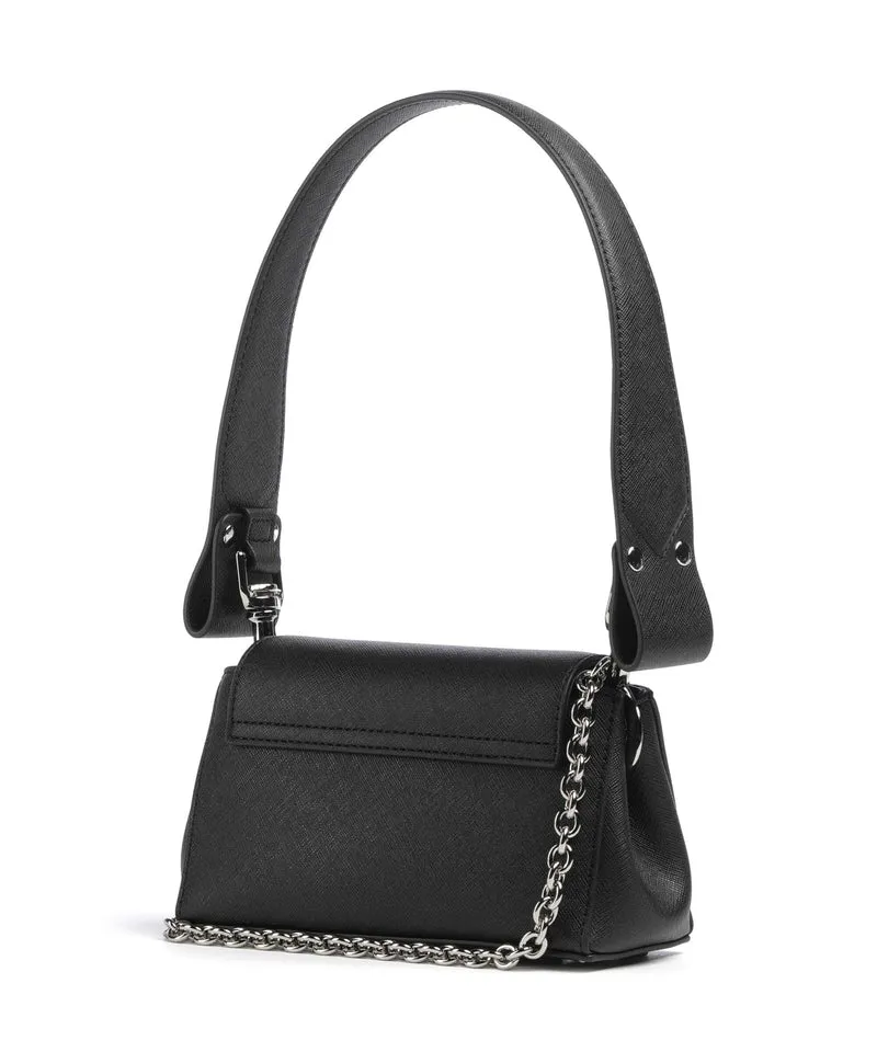 Vivienne Westwood Hazel Saffiano Plain Small Schultertasche black