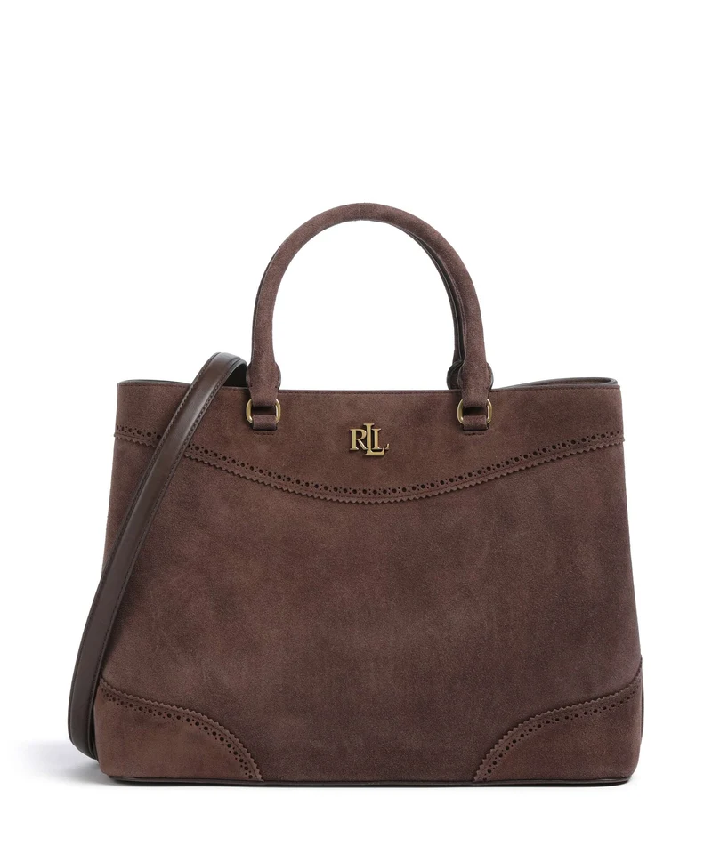 Lauren Ralph Lauren Marcy 36 Handtasche chestnut brown