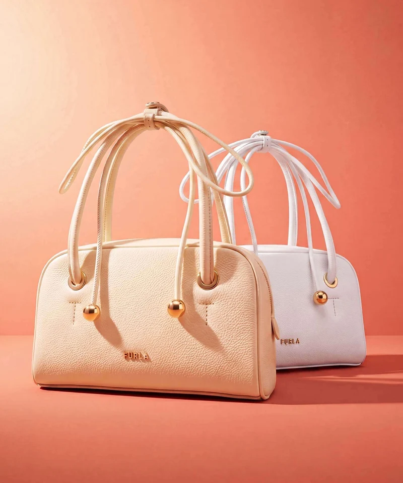 Furla Poppy Mini Handtasche panna
