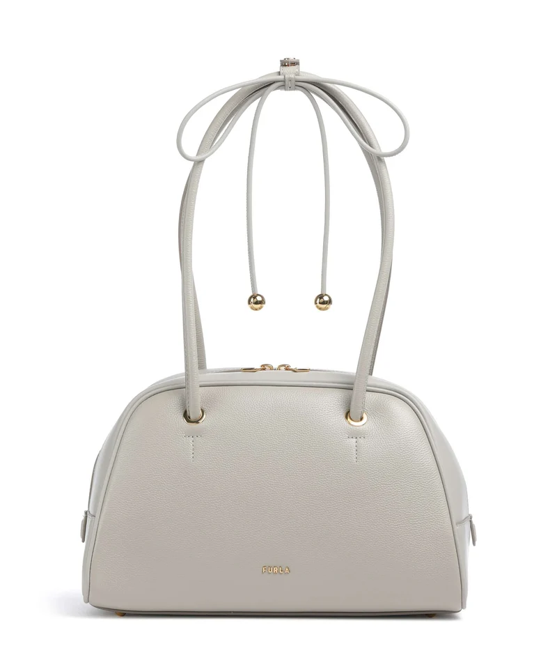 Furla Poppy M Schultertasche stone gray