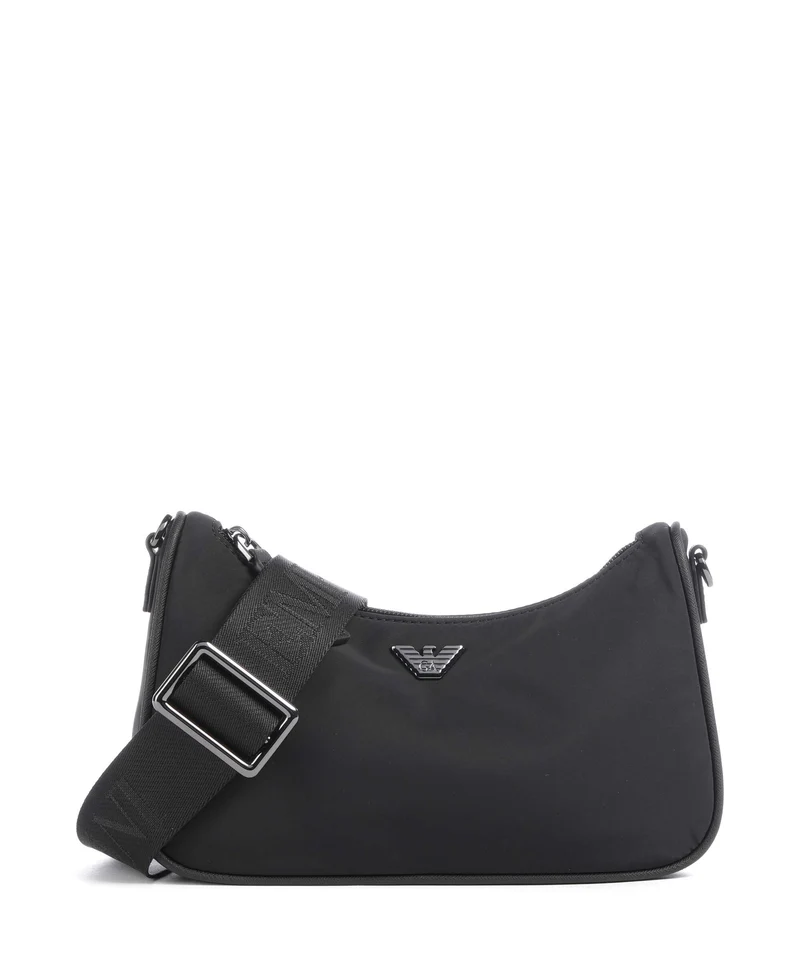Emporio Armani Nylon Recycled Umhängetasche black beauty