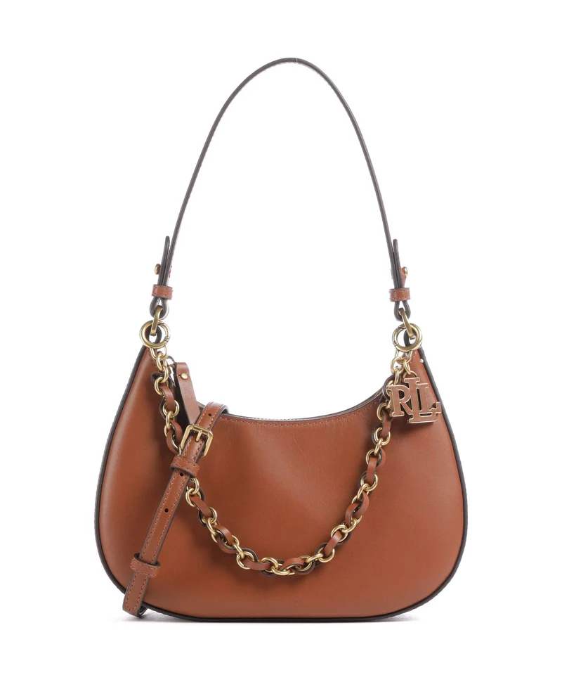 Lauren Ralph Lauren Marcy Medium Schultertasche lauren tan