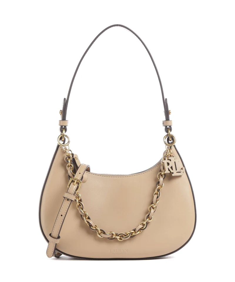 Lauren Ralph Lauren Marcy Medium Schultertasche tan